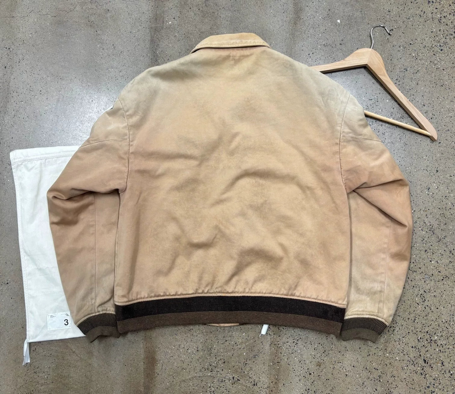 visvim byron drivers jacket in pink