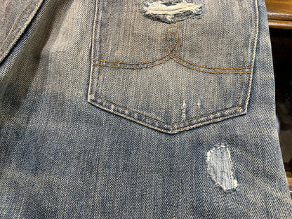 distressed denim jeans from double rl polo