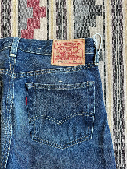 levi's vintage 501zxx denim jeans blue