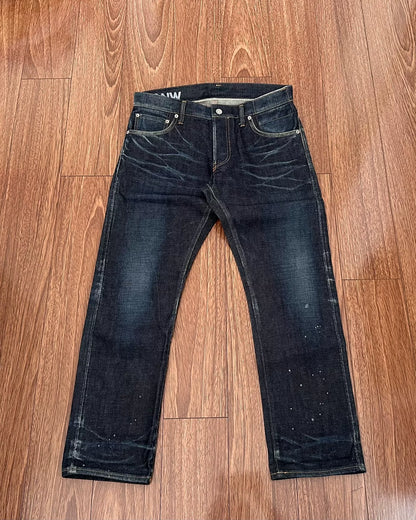 visvim social sculpture non-washed denim pants