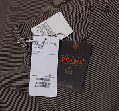 beams plus painter pants cordlane brown