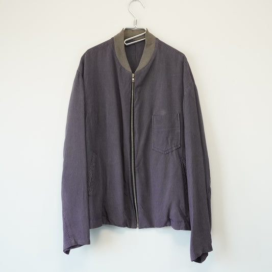 Yohji Yamamoto Striped Zip Jacket