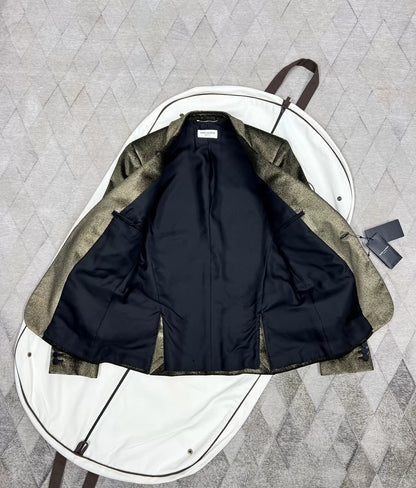 Saint Laurent Gold Velvet Blazer