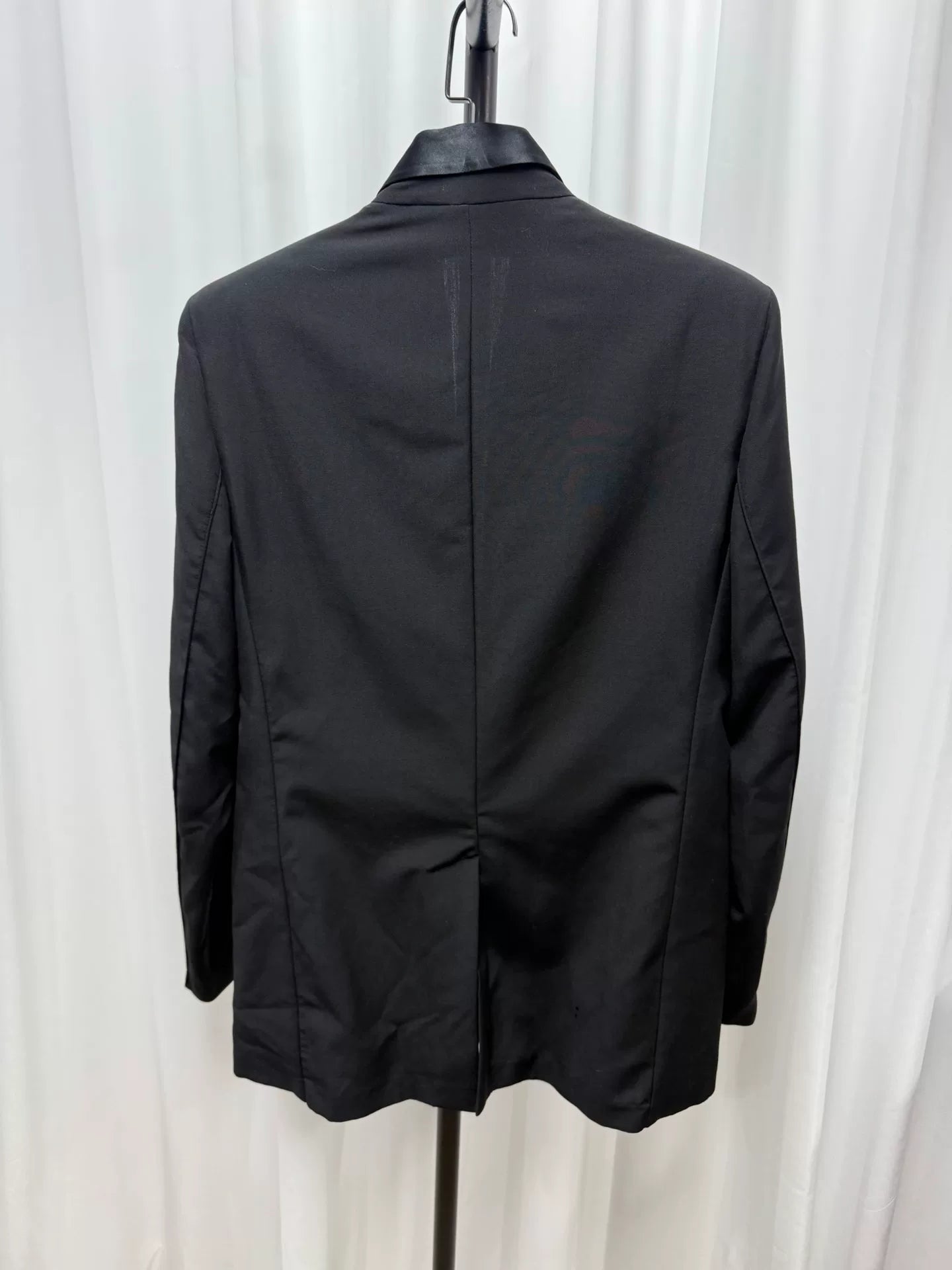 maison margiela black slim-fit blazer