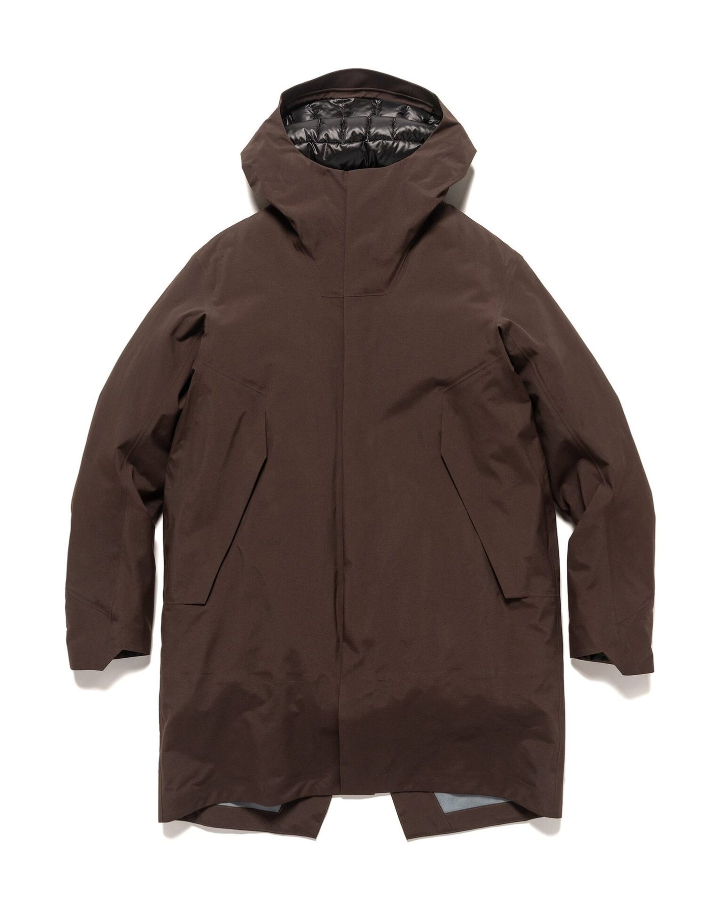 veillance monitor down jacket in brown