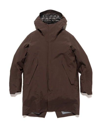 veillance monitor down jacket in brown