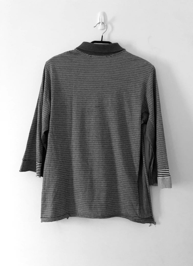 Undercover 06SS Stripe Paneled Tee