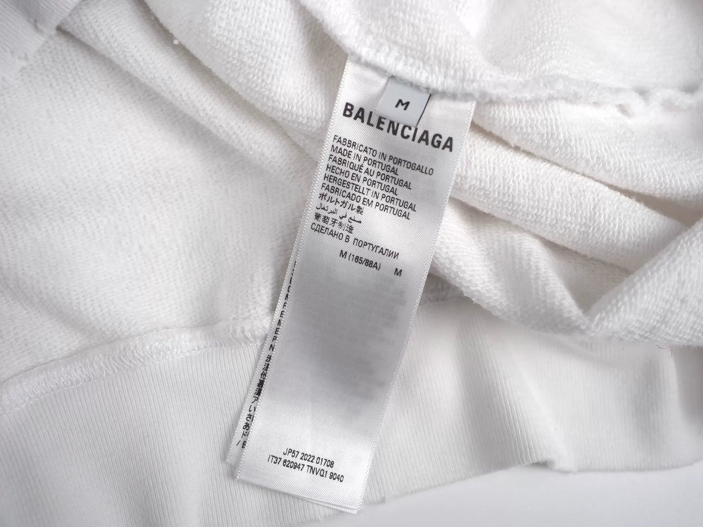balenciaga hand drawn logo oversized hoodie