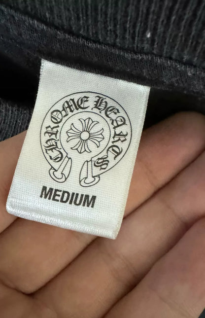 chrome hearts black pocket short sleeve shirt