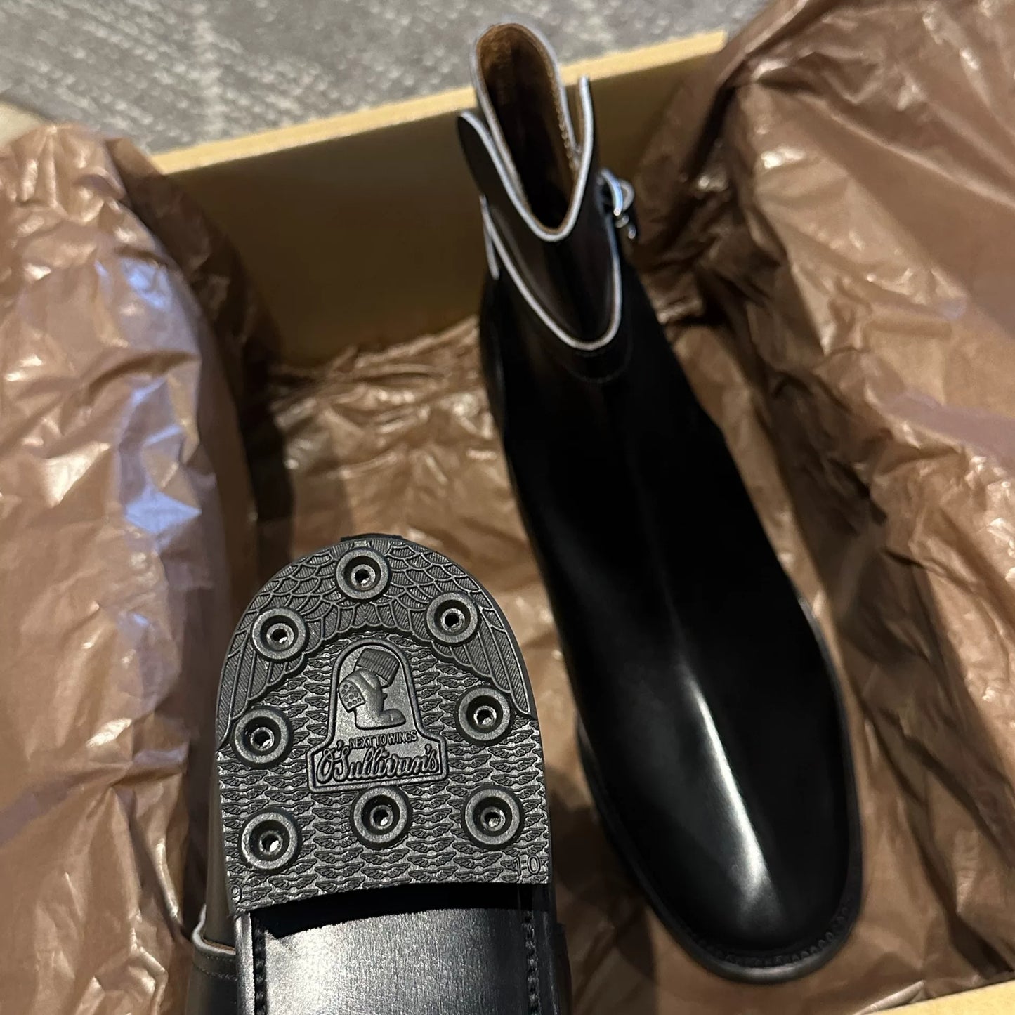Clinch Jodhpur Black Leather Boots