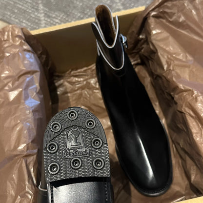 Clinch Jodhpur Black Leather Boots