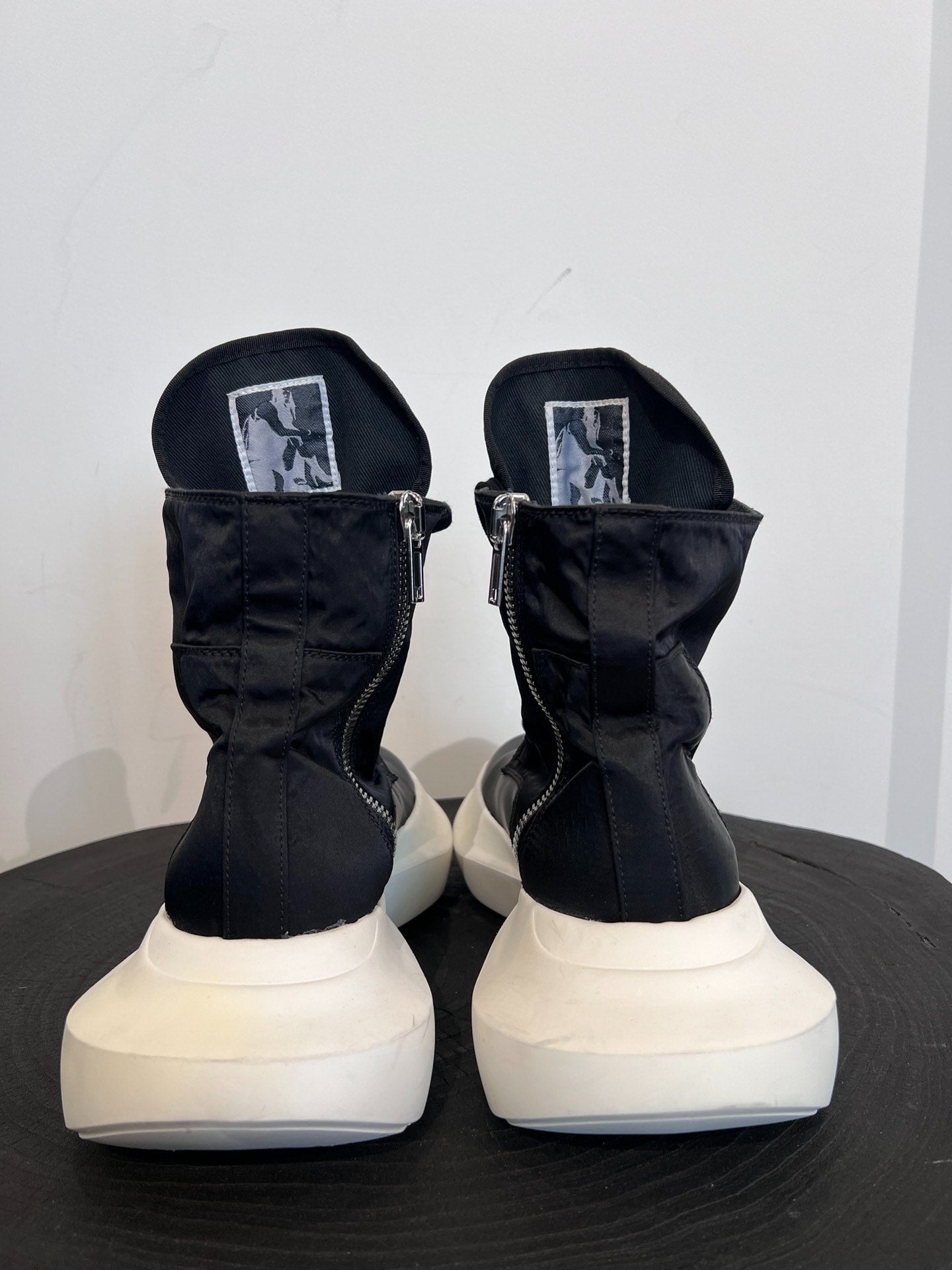 Rick Owens Drkshdw Nylon Mid-Top Sneakers