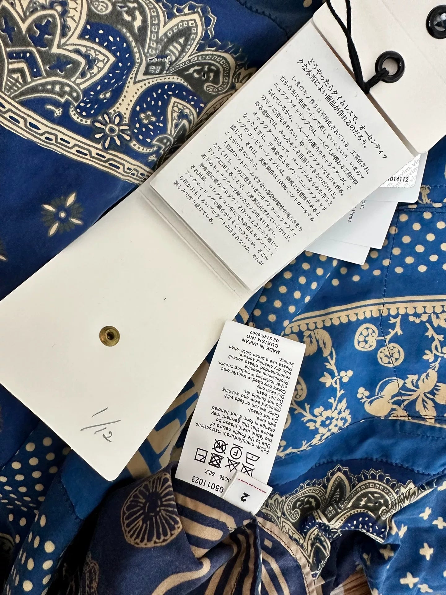 visvim jumbo shirt silk bandana oversized design