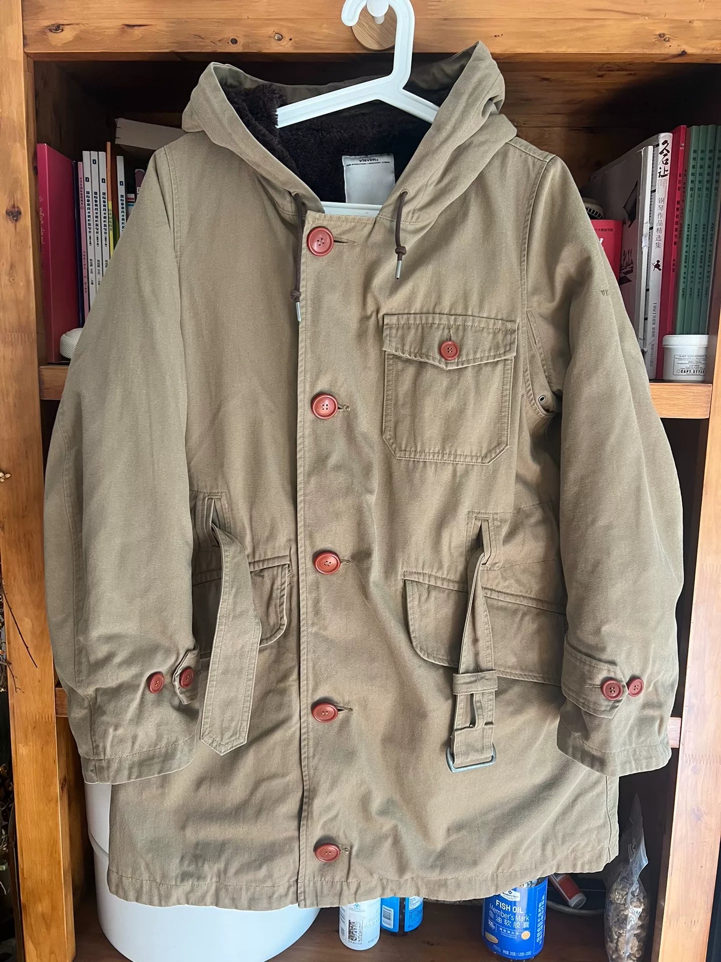 visvim 17aw admiral parka in beige