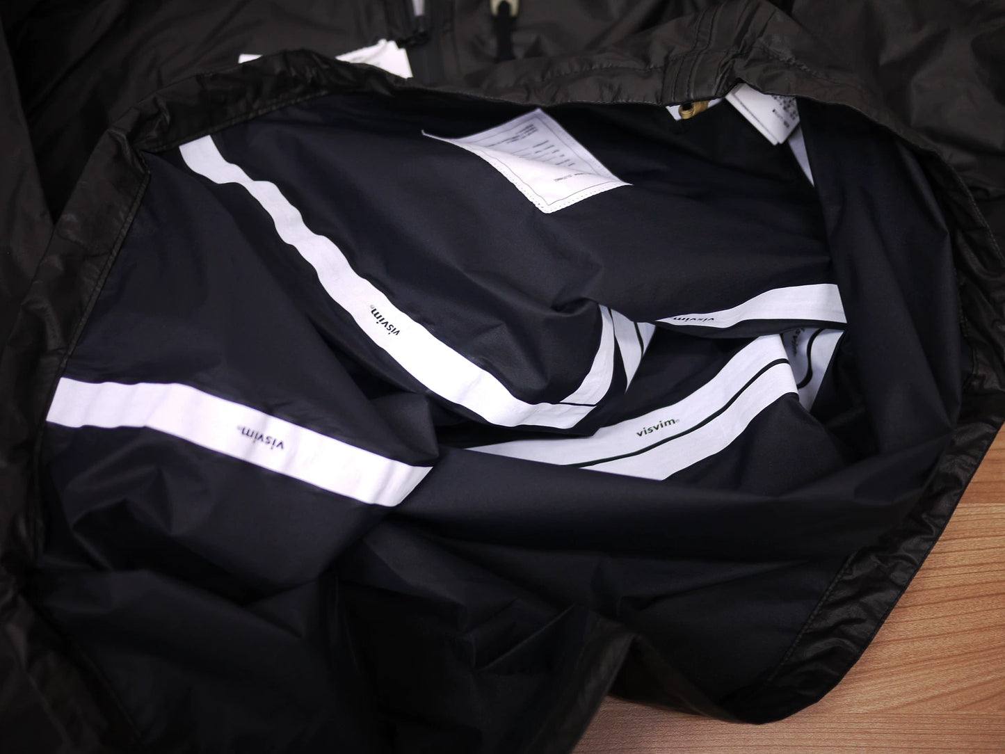 visvim black anorax 2l goretex jacket