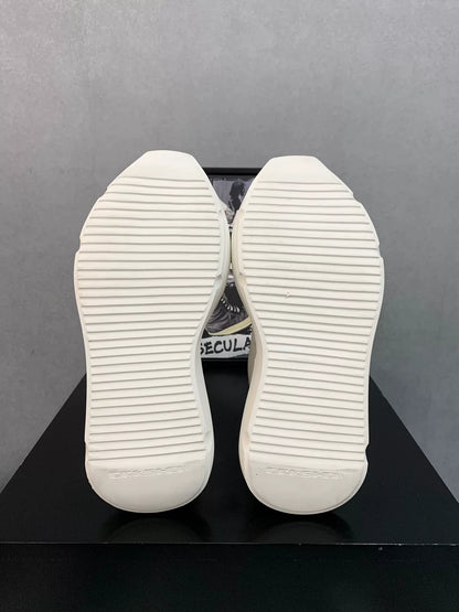 Rick Owens White Chelsea Thick-Sole Boots
