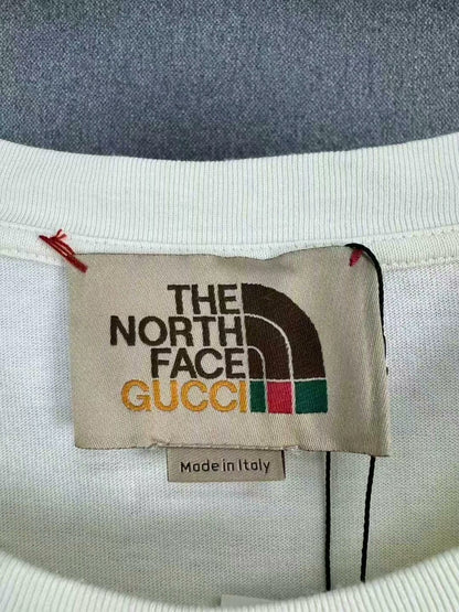 gucci x the north face printed t-shirt