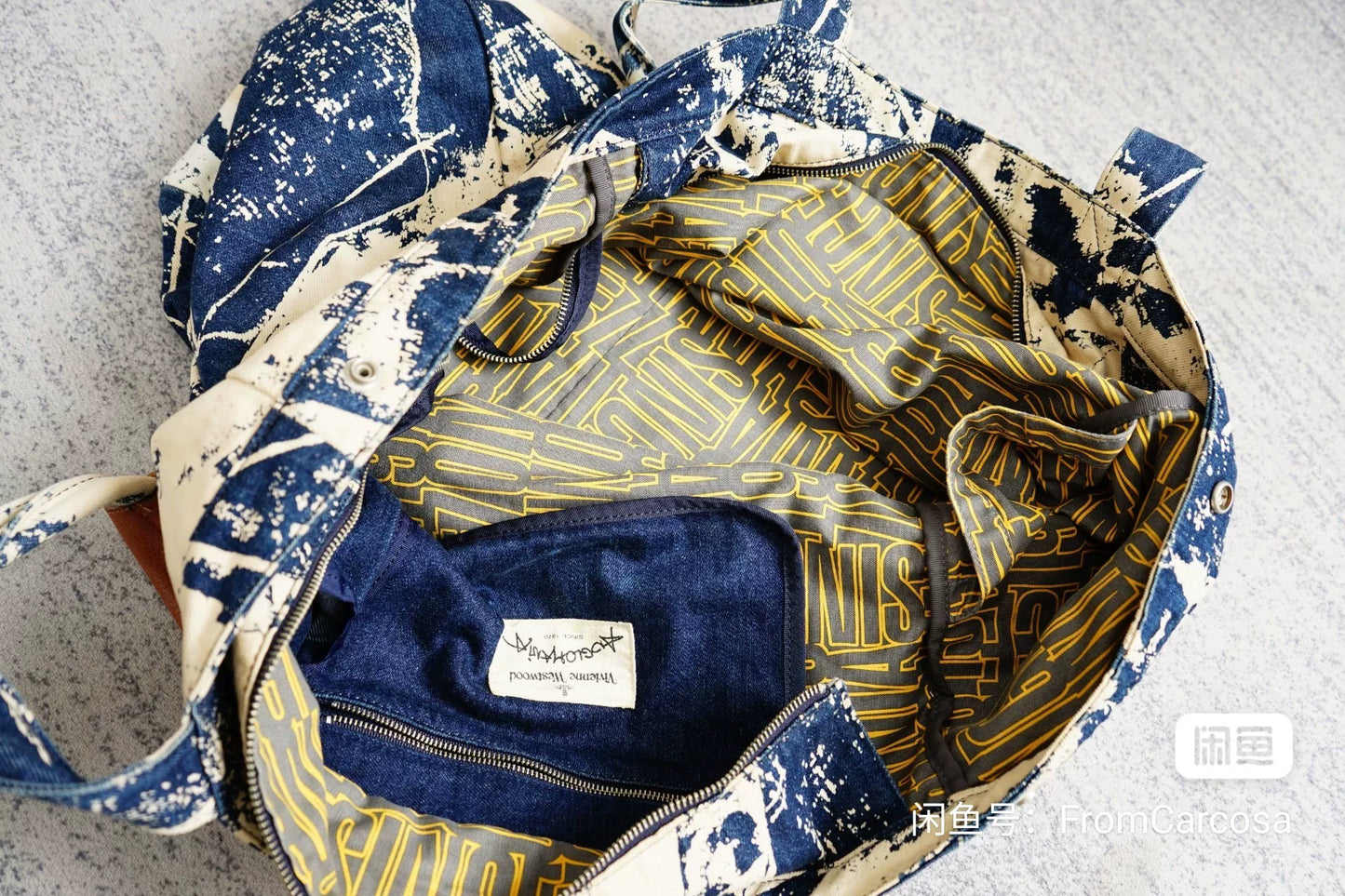 Vivienne Westwood Tie-Dye Canvas Tote