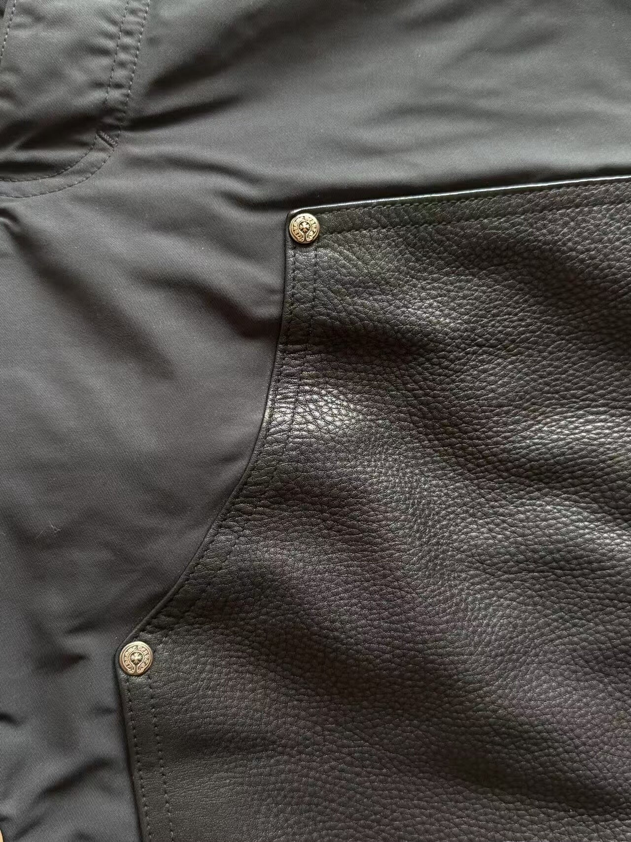 Chrome Hearts Leather Detail Cargo Shorts