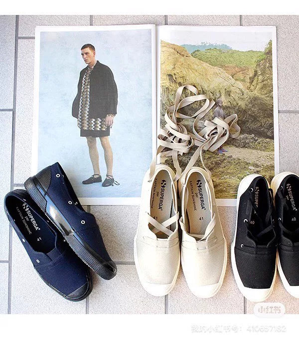Kaptain Sunshine x Superga Lace-Up Shoes