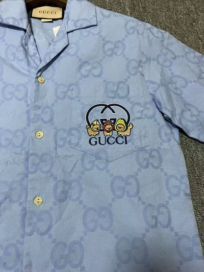Gucci Cartoon Logo Short Sleeve Shirt