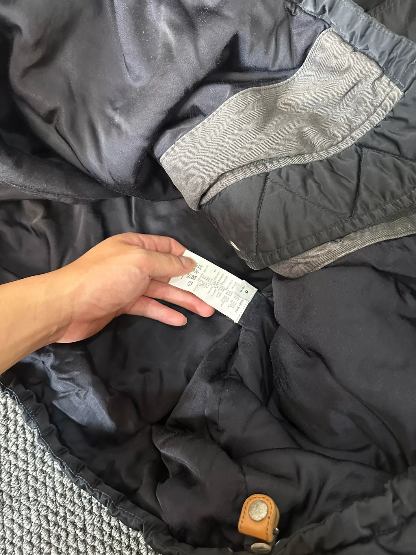 Visvim Nylon Wolf Fur Collar