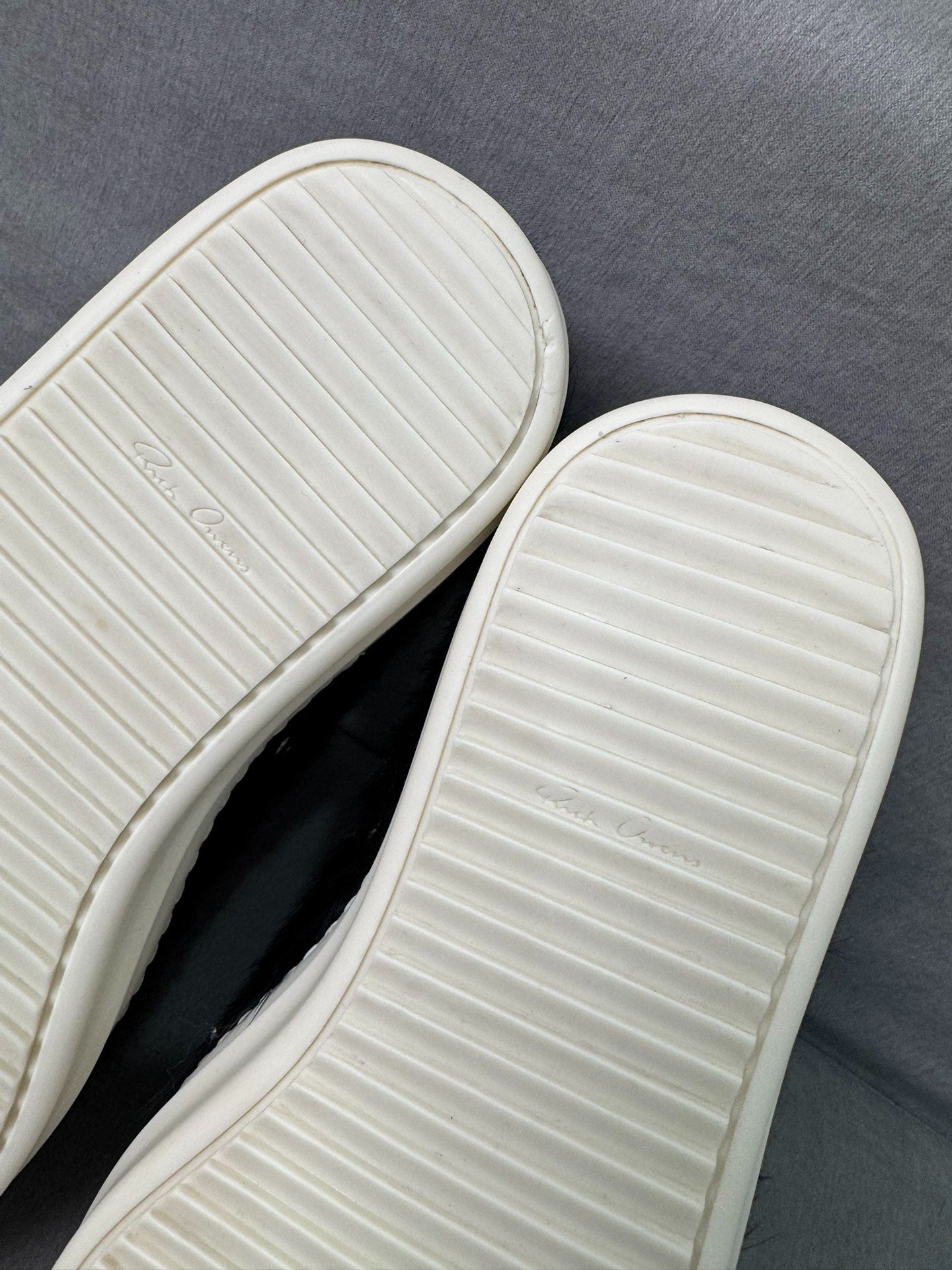 Rick Owens Horsehair High-Top Black White