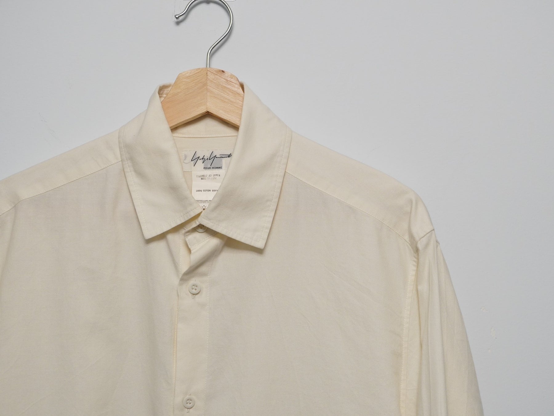 Yohji Yamamoto 2002SS Striped Cream Shirt