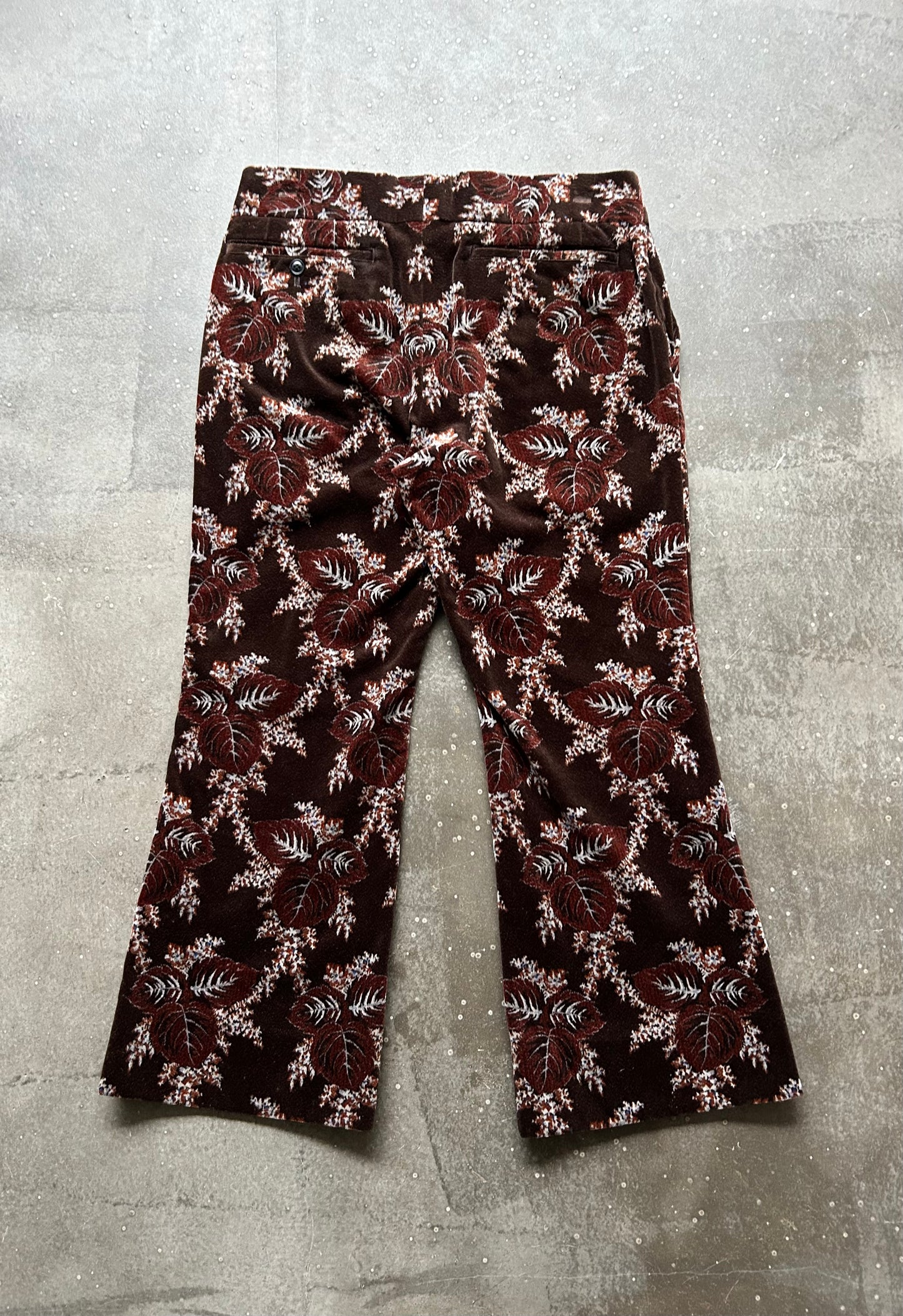 floral patterned cropped pants by Comme des Garçons