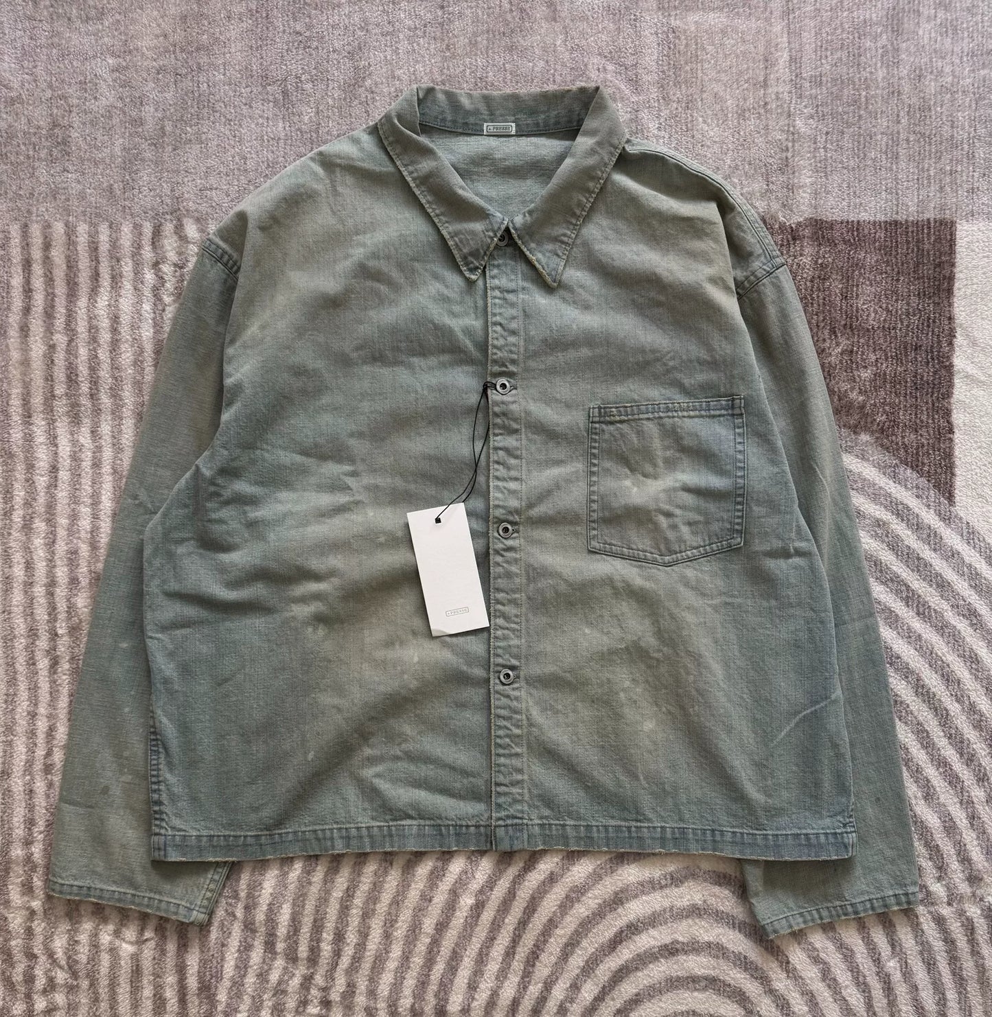 navy denim jacket by A.PRESSE