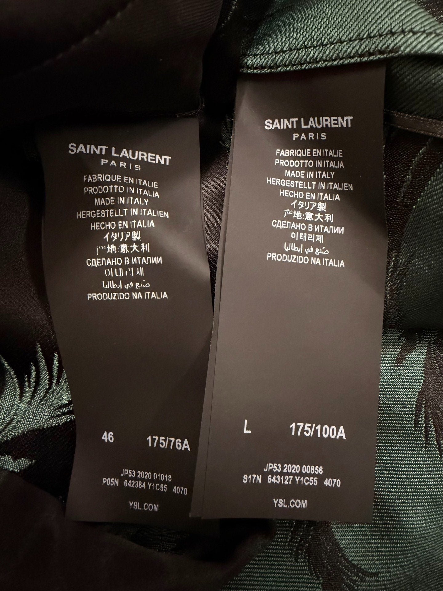 Saint Laurent Palm Leaf Suit Set