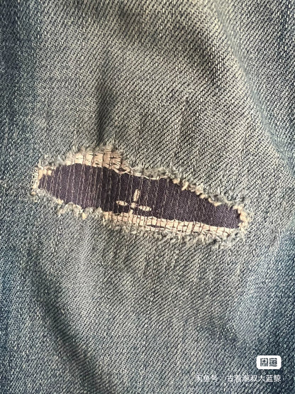 visvim distressed denim pants for stylish looks