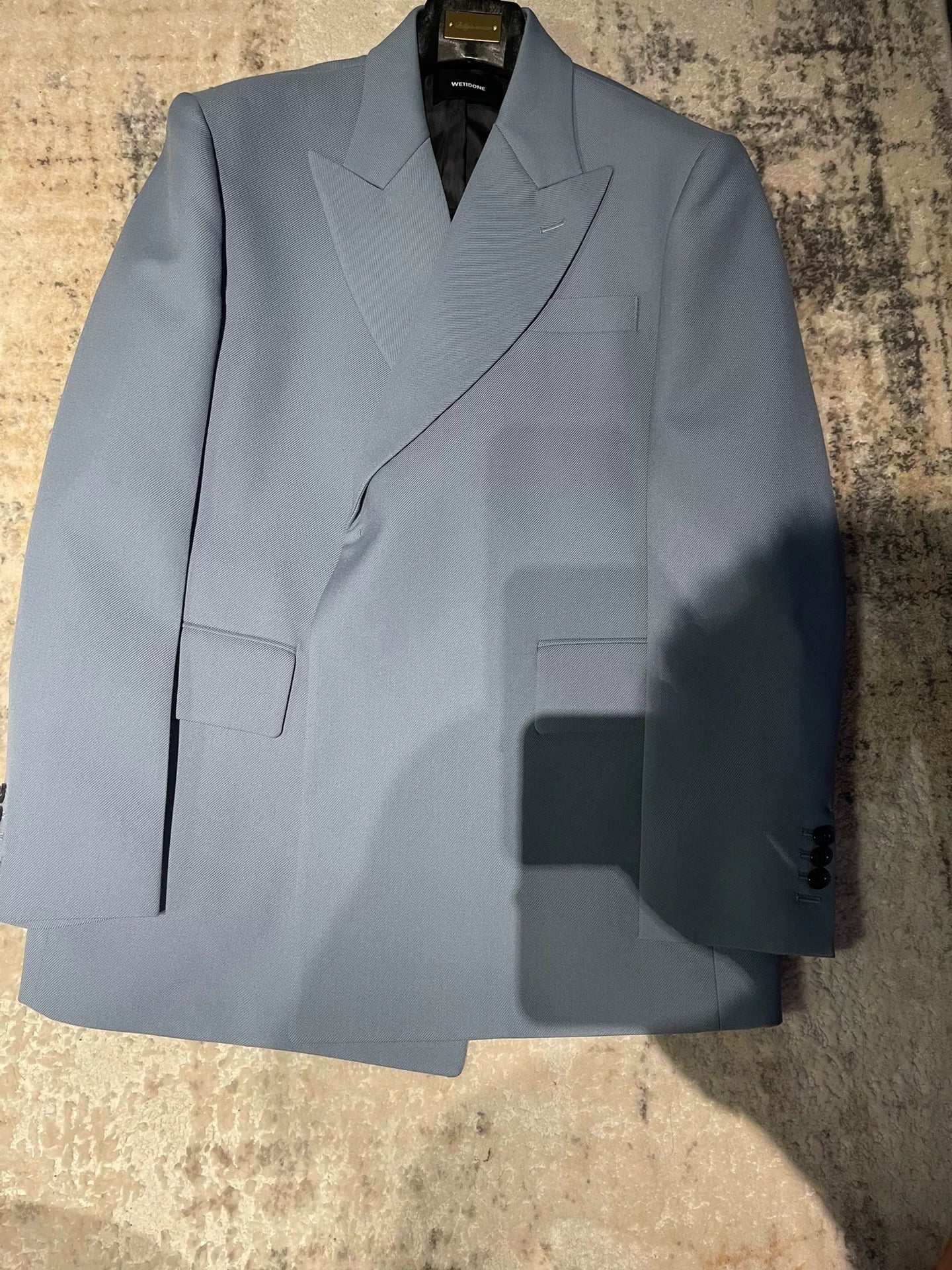 we11done oversized blue suit jacket