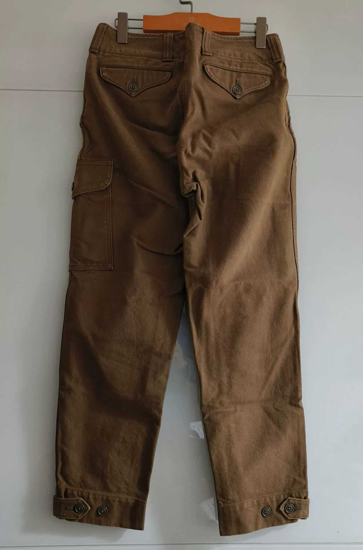 Freewheelers Aviators Trousers Olive Green