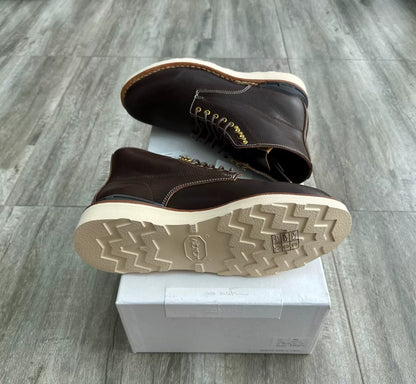 visvim virgil folk boots in dark brown