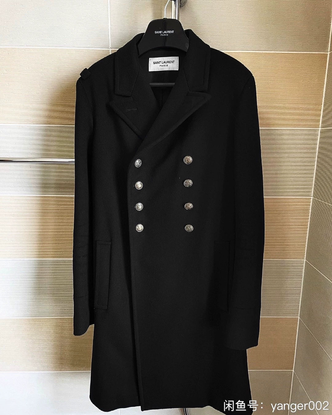 Saint Laurent Men's Double-Breasted Coat