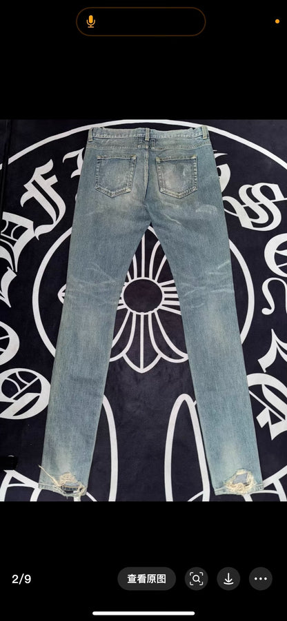 Saint Laurent SLP 14SS Distressed Jeans
