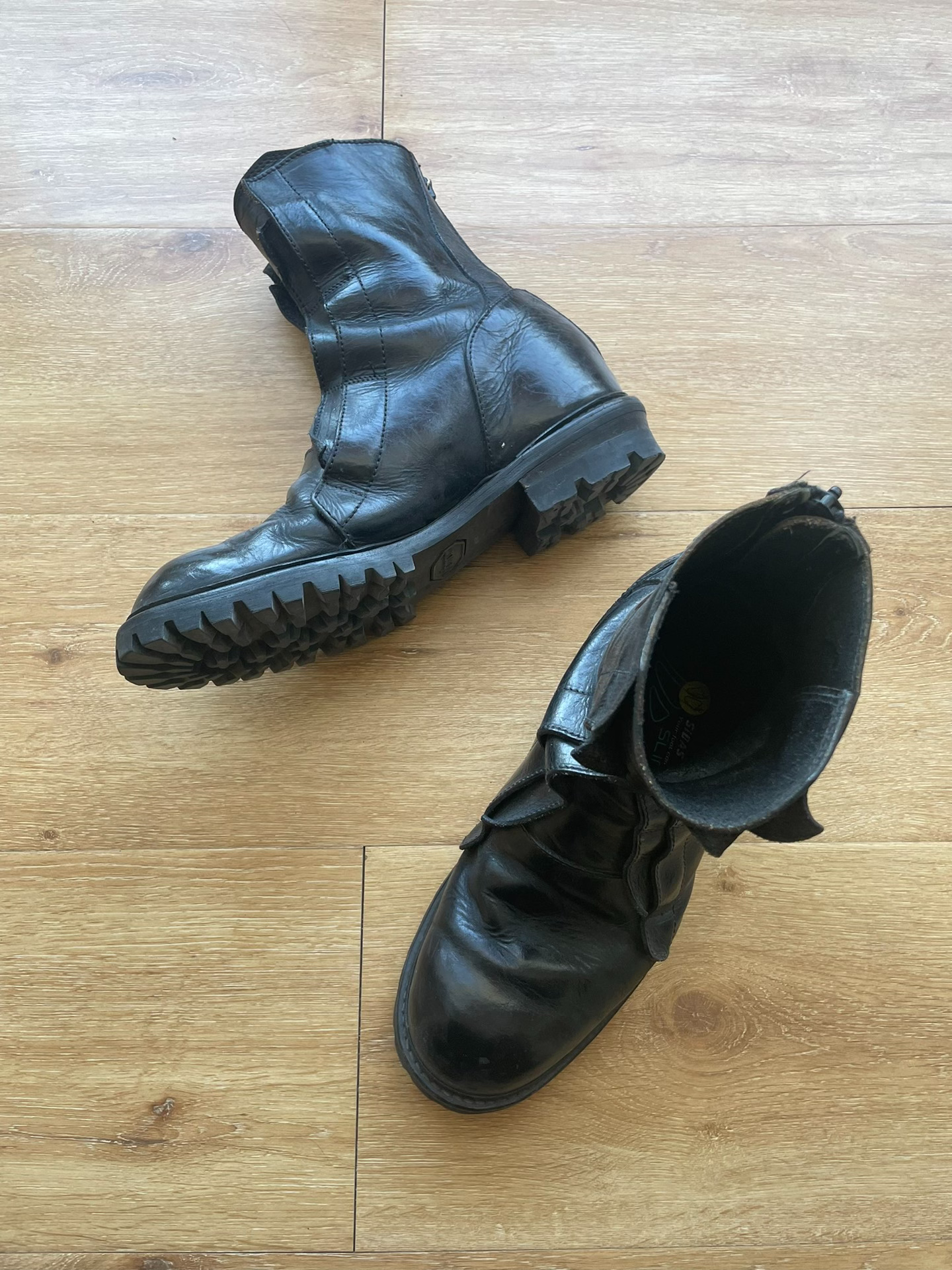 Julius 7 Rear Zip Engineer Boots