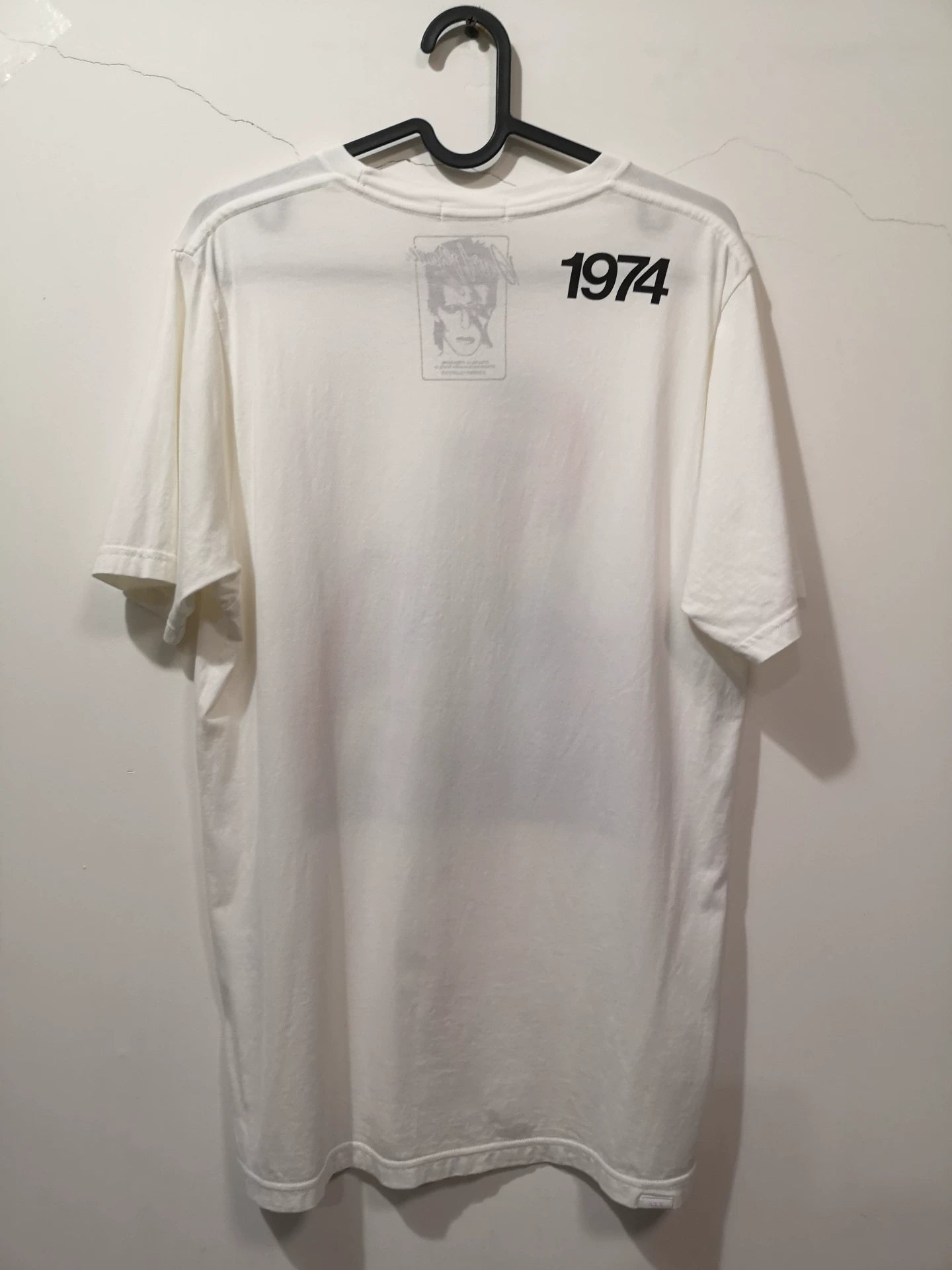 david bowie graphic t-shirt in white