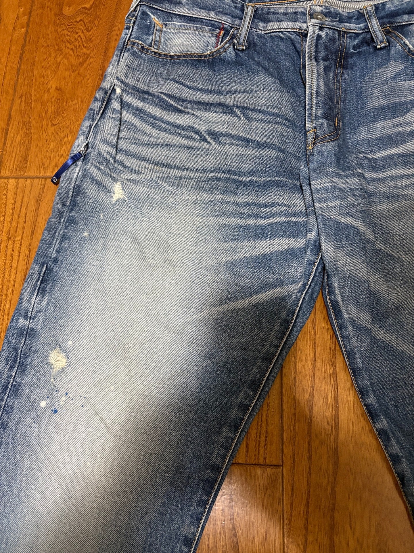 Vanquish & Fragment Washed Lightning Jeans