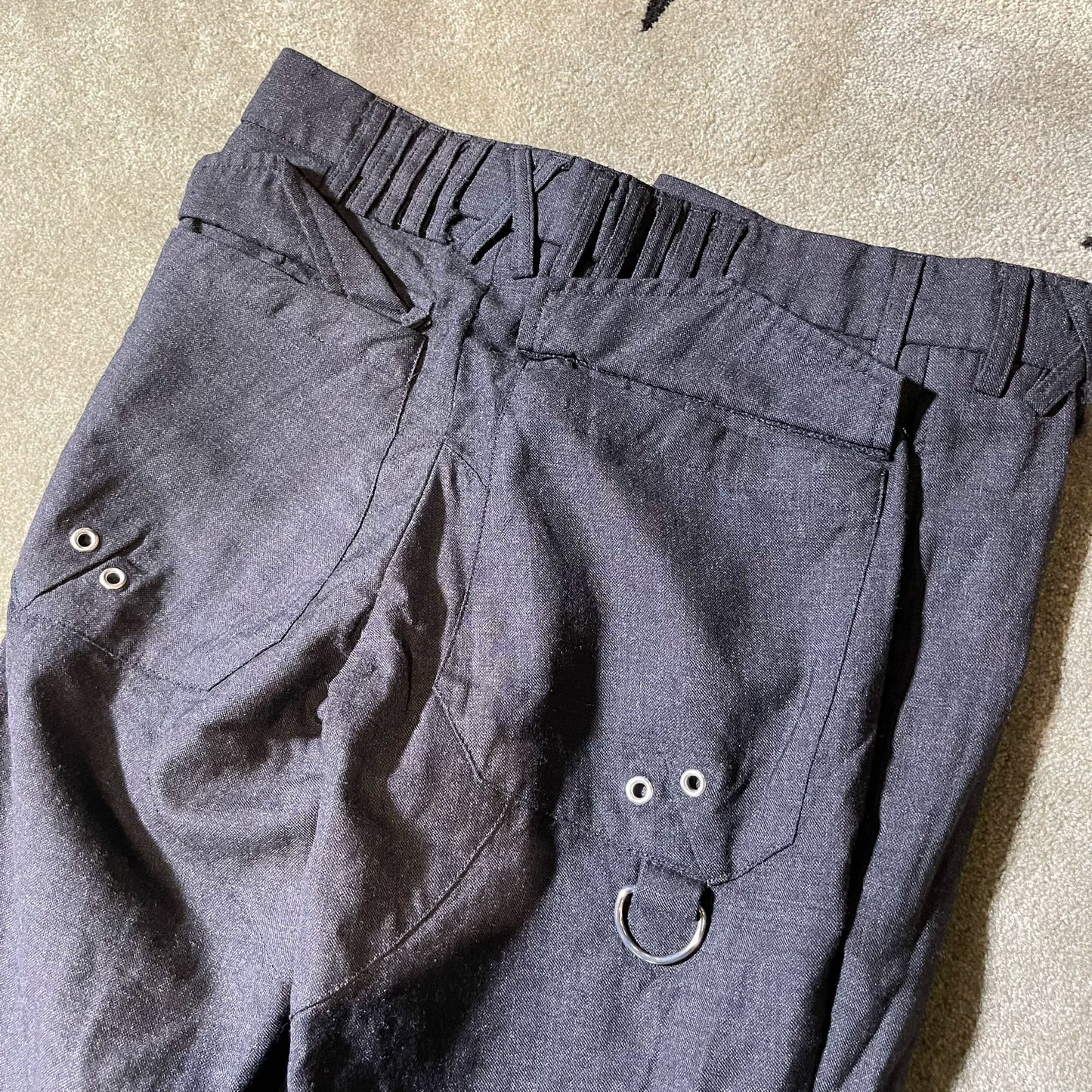 dries van noten parachute cargo pants