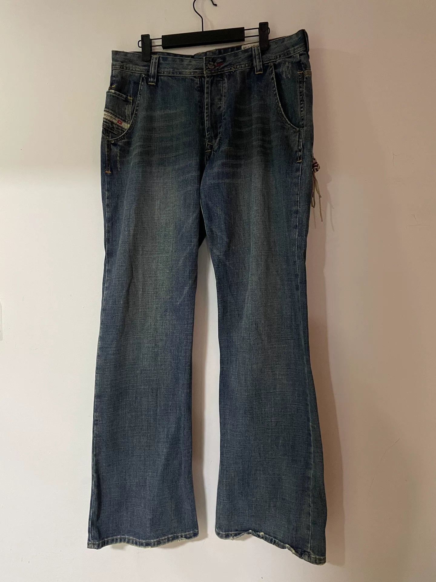 diesel wide-leg vintage denim pants