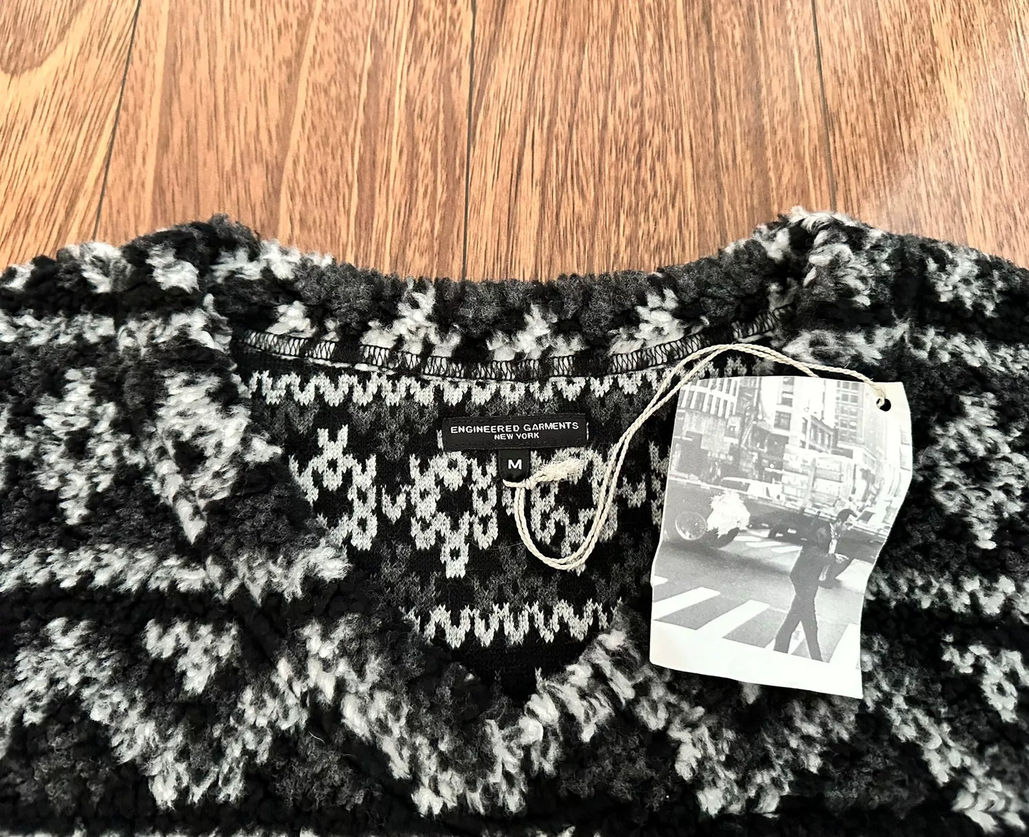 engineered garments short sleeve knit sweater