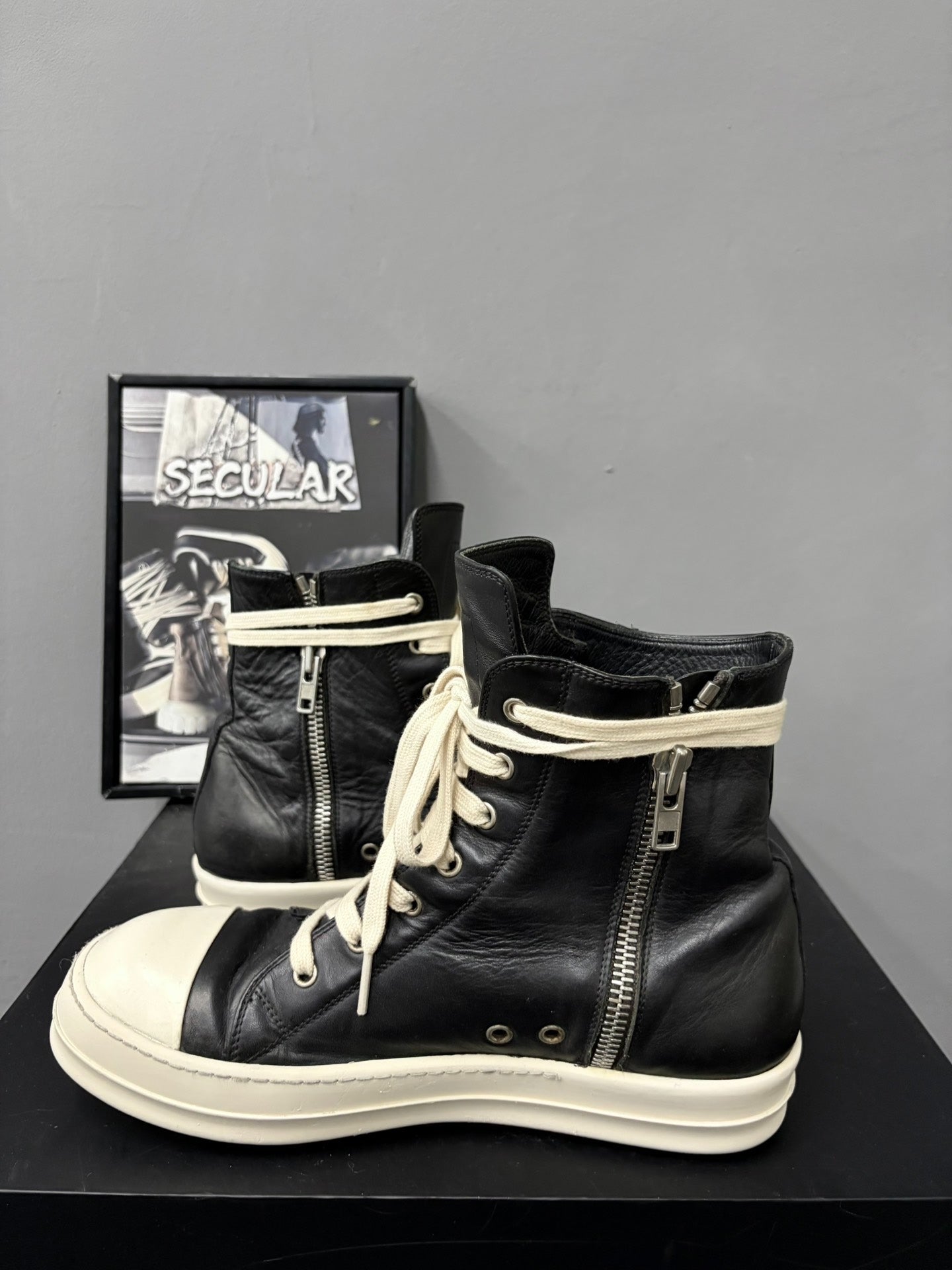 Rick Owens Leather Sneakers