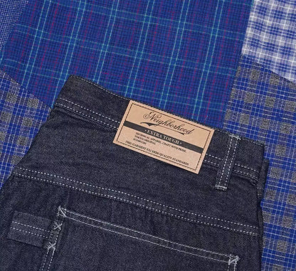 neighborhood denim painter short pants