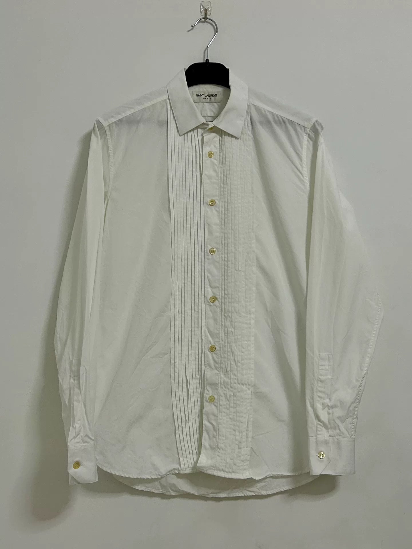 Saint Laurent Paris Hedi Slimane White Shirt