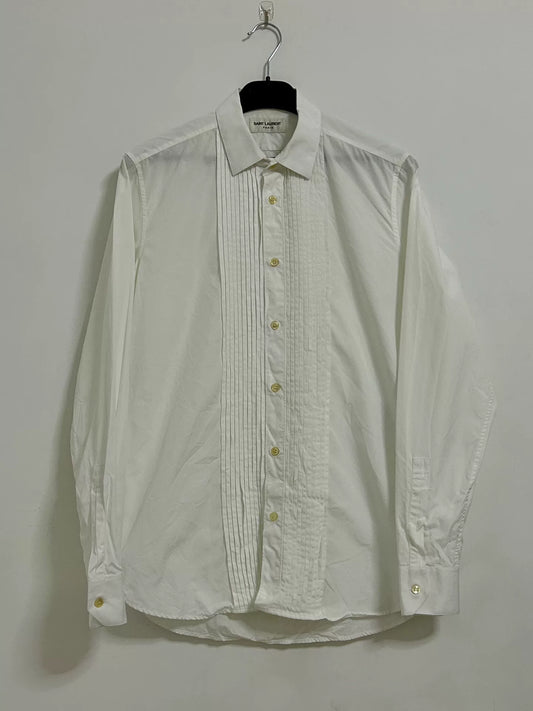 Saint Laurent Paris Hedi Slimane White Shirt
