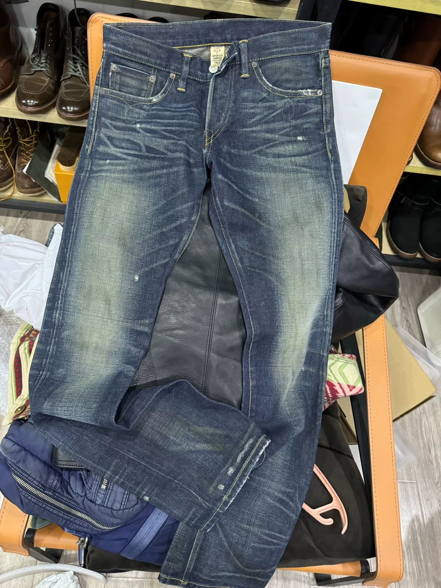RRL Classic Blue Denim Pants