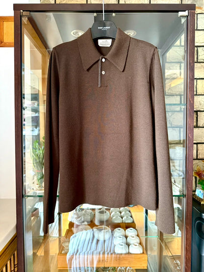 Hermès Brown Cashmere Knit Sweater