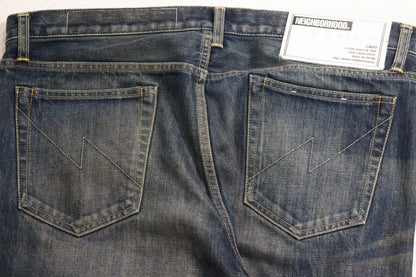nbhd washed denim narrow jeans in xl